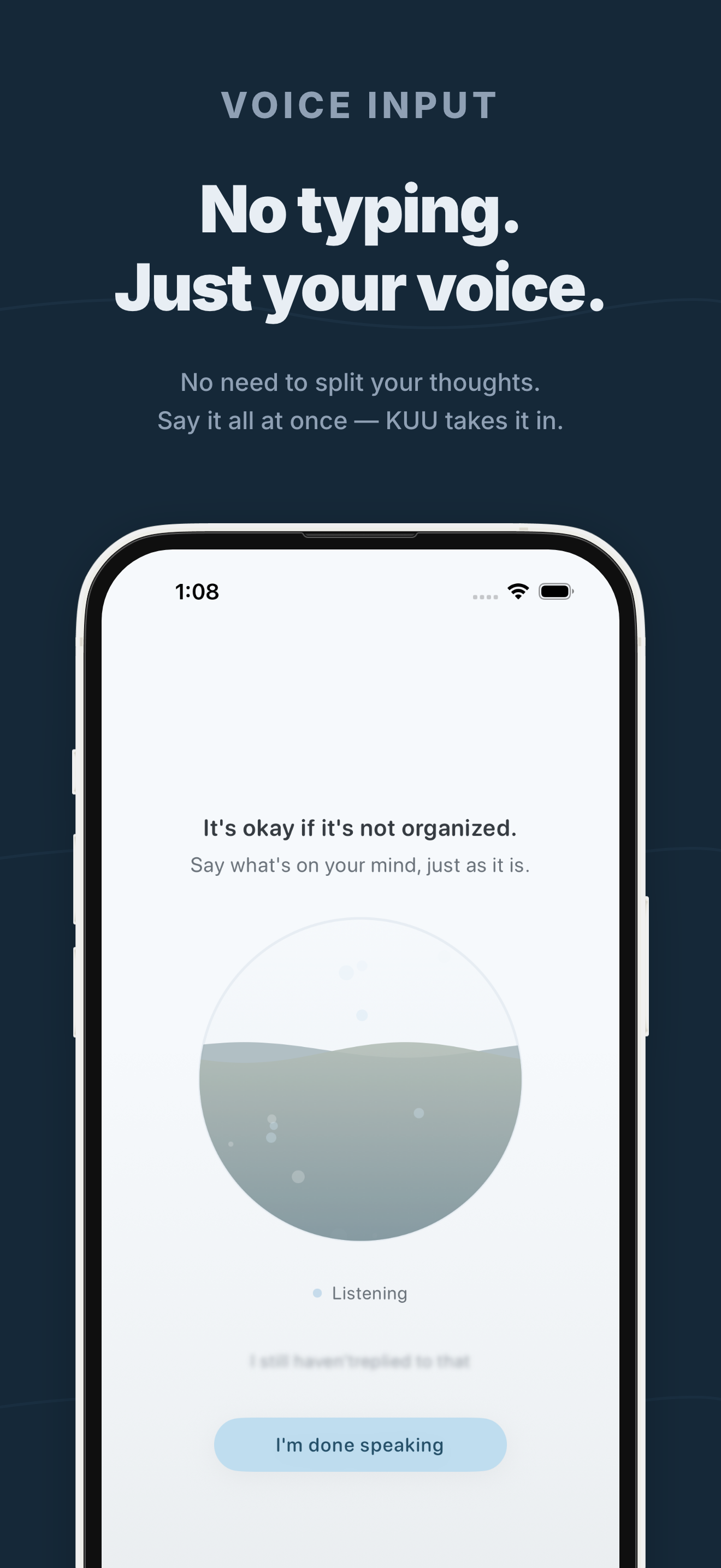 KUU app screen 2