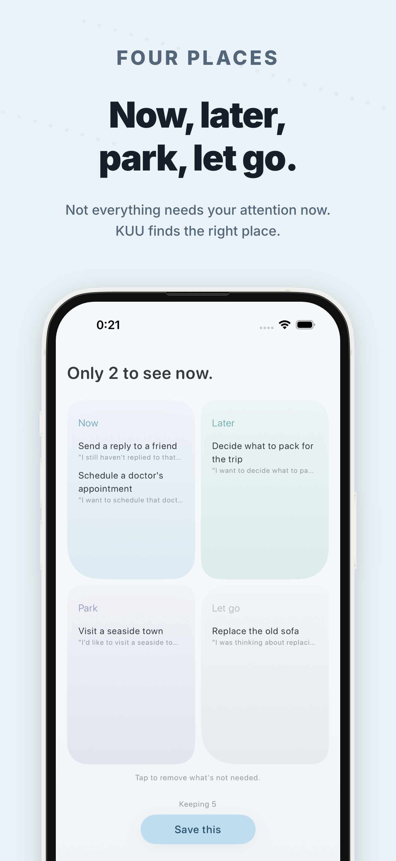 KUU app screen 4