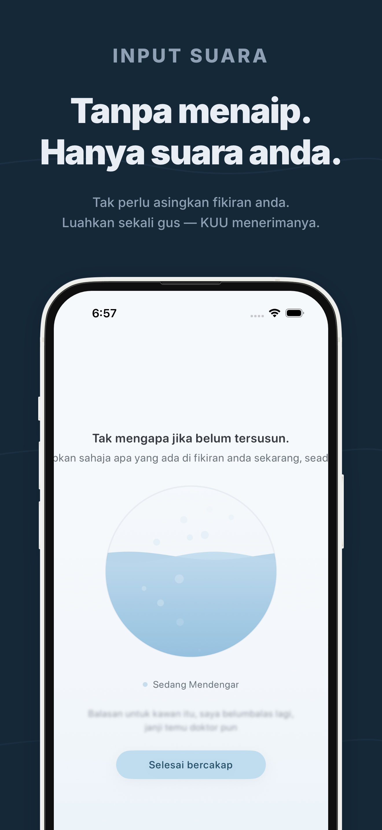 Skrin aplikasi KUU 2