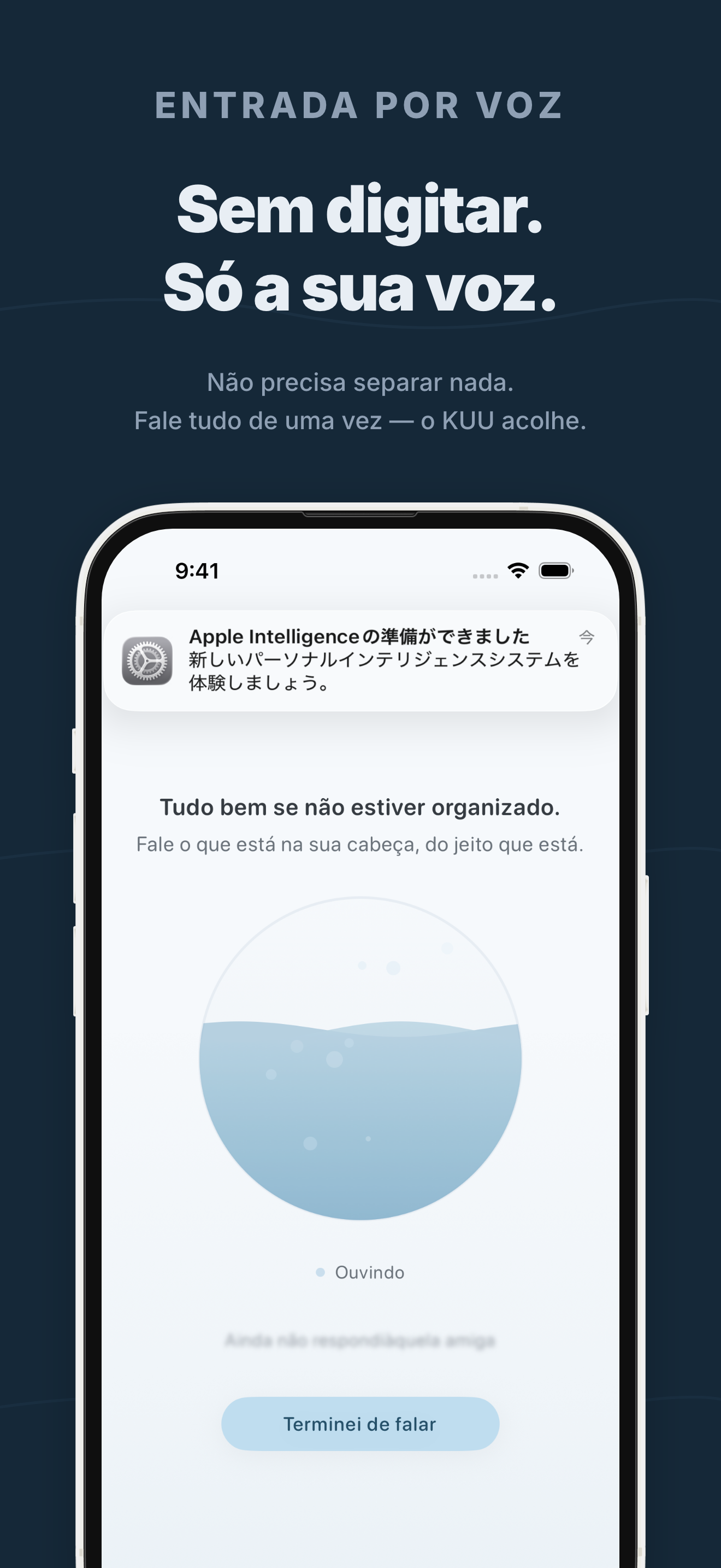 Tela do app KUU 2